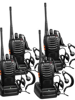 Arcshell Rechargeable Long Range Two-Way Radios with Earpiece
