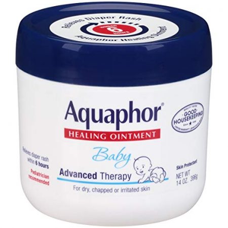 Aquaphor Baby Healing Ointment Advanced Therapy Skin Protectant, 14 Ounce, Pack of 2